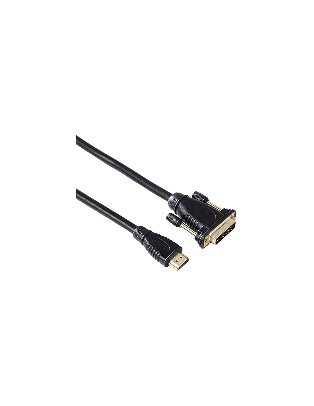Câble Hama , DVI HDMI ™, plaquée or, double blindage, 2 m