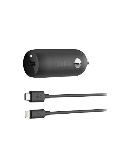 Chargeur De Voiture Belkin USB-C 20W Avec câble USB-C Vers Lightning