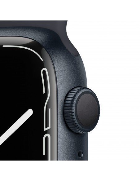 Apple Watch S7 GPS Boîtier alu  minuit 45mm Bracelet Sport minuit